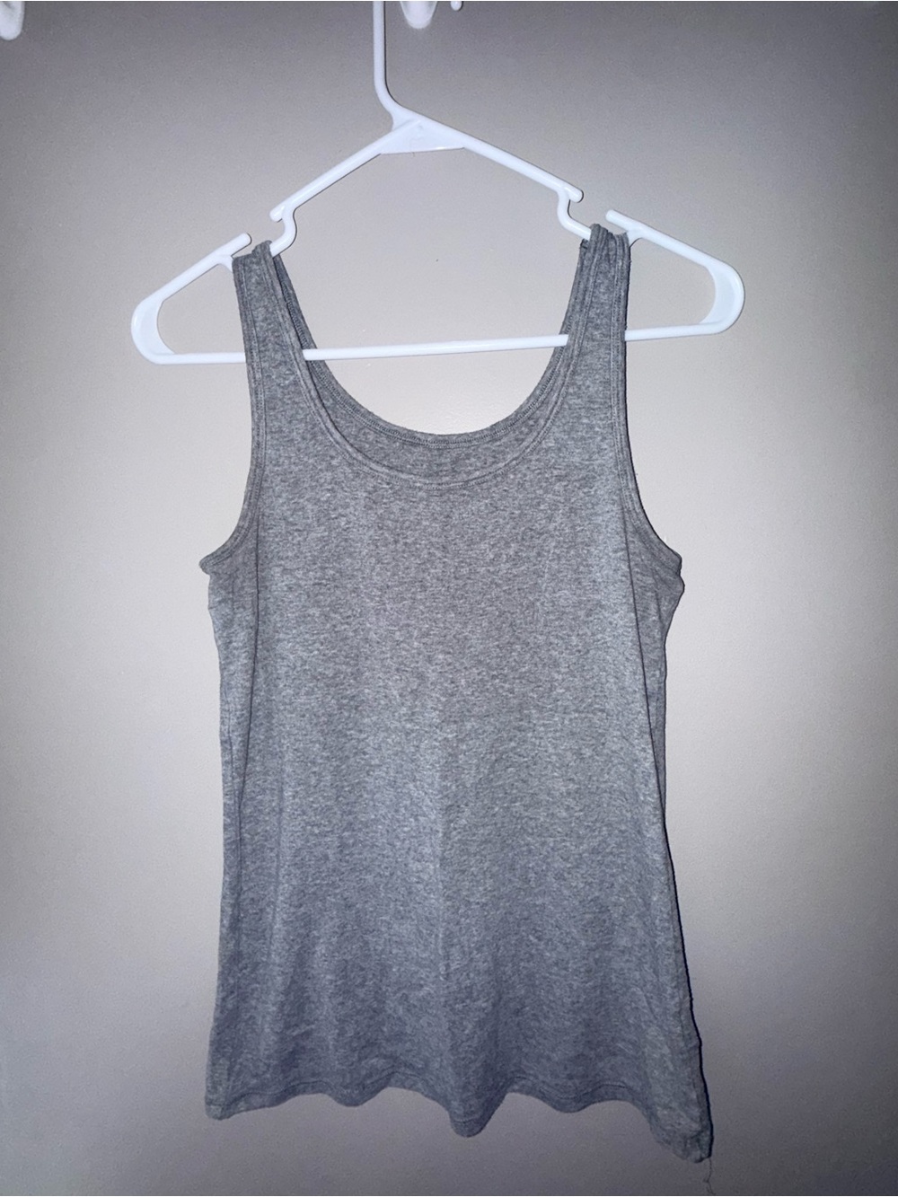 Merona Gray Scoop Neck Jersey Tank Top